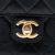Chanel B Chanel Black Goatskin Leather Mini Square Classic Single Flap Italy