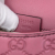 Gucci AB Gucci Pink Calf Leather Small Guccissima Emily Crossbody Italy