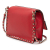 Valentino B Valentino Red Calf Leather Small Grained skin Rockstud Crossbody Italy