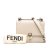 Fendi B Fendi Brown Light Beige Calf Leather Small Kan I Crossbody Italy