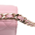 Chanel AB Chanel Pink Light Pink Lambskin Leather Leather Quilted Lambskin 19 Wallet on Chain Italy