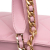 Chanel AB Chanel Pink Light Pink Lambskin Leather Leather Quilted Lambskin 19 Wallet on Chain Italy
