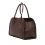 Prada B Prada Brown Dark Brown Calf Leather Large Tote Italy