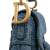 Christian Dior B Dior Blue Denim Fabric Oblique Embroidered Saddle Bag Italy