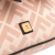 Fendi B Fendi Pink Light Pink Canvas Fabric Zucca Embroidered Baguette Satchel Italy
