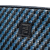 Fendi B Fendi Blue with Black Calf Leather Woven FF Crossbody Italy
