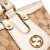 Gucci B Gucci Brown Beige with White Canvas Fabric GG Scarlett Tote Italy