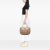 Gucci B Gucci Brown Beige with White Canvas Fabric GG Scarlett Tote Italy
