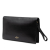 Valentino B Valentino Black Calf Leather skin Rockstud Wristlet Clutch Italy
