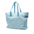 Chanel B Chanel Blue Light Blue Nylon Fabric New Travel Line Tote France
