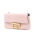 Fendi AB Fendi Pink Light Pink Calf Leather Duo Baguette Crossbody Italy