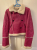Kenzo Shearling-Jacke in Fuchsia-Rosa (Wollhaut) - Größe S