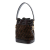 Fendi B Fendi Brown Suede Leather Mini Zucca Mon Tresor Bucket Bag Italy