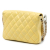 Chanel B Chanel Yellow with White Lambskin Leather Leather CC Quilted Lambskin Side Packs Flap Italy