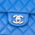 Chanel B Chanel Blue Caviar Leather Leather Medium Classic Caviar Double Flap France
