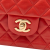 Chanel B Chanel Red Lambskin Leather Leather Classic Lambskin East West Single Flap Italy