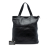 Chanel B Chanel Black Calf Leather CC Embossed Tote Italy