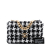 Chanel AB Chanel Black Tweed Fabric Large Houndstooth 19 Flap Italy