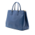 Prada B Prada Blue Saffiano Leather Extra Large Lux Galleria Double Zip Tote Italy