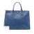 Prada B Prada Blue Saffiano Leather Extra Large Lux Galleria Double Zip Tote Italy