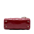 Christian Dior B Dior Red Dark Red Patent Leather Leather Mini Patent Cannage Lady Dior Italy