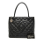 Chanel B Chanel Black Caviar Leather Leather Caviar Medallion Tote France