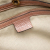 Gucci B Gucci Brown Beige with Pink Canvas Fabric Medium GG Bella Tote Italy