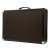 Gucci B Gucci Brown Dark Brown Canvas Fabric GG Trunk Suitcase Italy