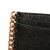 Stella McCartney AB Stella McCartney Black Polyester Fabric Falabella Shaggy Deer Card Holder Italy