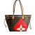 Louis Vuitton Neverfull MM Canvas Game On Shopper Shoulder Bag Brown