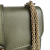 Valentino Rockstud Glam Lock Small Calfskin Leather Flap Shoulder Bag Military Green