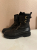 Ferragamo Black lace-up combat boots
