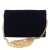 Fendi AB Fendi Black Suede Leather Velvet F is Fendi Kan I Wallet on Chain Italy