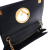 Fendi AB Fendi Black Suede Leather Velvet F is Fendi Kan I Wallet on Chain Italy