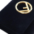 Fendi AB Fendi Black Suede Leather Velvet F is Fendi Kan I Wallet on Chain Italy