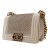 Chanel AB Chanel Gold Light Gold Lambskin Leather Leather Small Scaled Lambskin Boy Flap Italy
