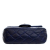Chanel Blue Mini Rectangular Classic Lambskin Crystal Single Flap Italy
