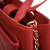 Chanel AB Chanel Red Lambskin Leather Leather Small Lambskin CC Mania Shopping Tote Italy