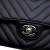Chanel AB Chanel Black Lambskin Leather Leather Small Classic Chevron Lambskin Double Flap Italy