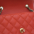 Chanel AB Chanel Red with Gray Lambskin Leather Leather Mini Quilted Lambskin Two Tone Day Flap Italy