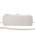 Chanel AB Chanel White Lambskin Leather Leather Mini Rectangular Lambskin Top Handle Flap France