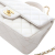 Chanel AB Chanel White Lambskin Leather Leather Mini Rectangular Lambskin Top Handle Flap France