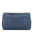 Chanel B Chanel Blue Peacock Caviar Leather Leather Medium Classic Caviar Double Flap France