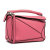 Loewe AB LOEWE Pink Calf Leather Mini skin Puzzle Satchel Spain