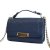 Chanel B Chanel Blue Calf Leather Small Quilted Grained skin Label Click Flap Italy