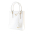 Prada AB Prada White Saffiano Leather Mini Lux Tote Italy