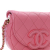 Chanel AB Chanel Pink Caviar Leather Leather Mini Quilted Caviar CC Messenger Flap Italy