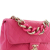 Chanel AB Chanel Pink Dark Pink Lambskin Leather Leather Small Lambskin Elegant Chain Single Flap Italy