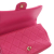 Chanel AB Chanel Pink Dark Pink Lambskin Leather Leather Small Lambskin Elegant Chain Single Flap Italy
