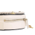 Chanel AB Chanel Black with White Ivory Calf Leather Crumpled skin En Vogue Round Bag France